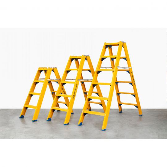 Double-sided stepladders